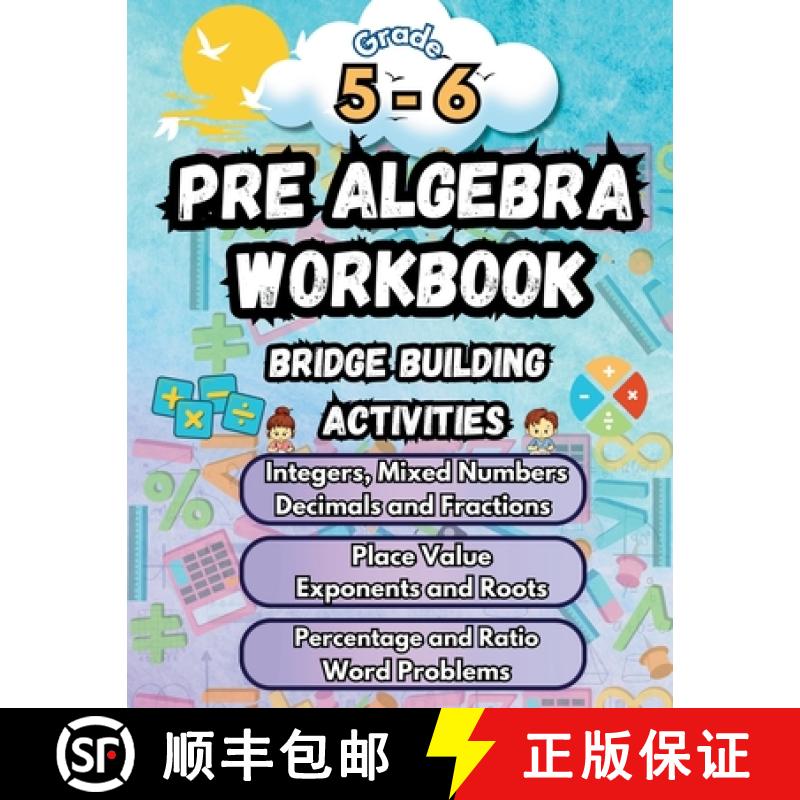 【3-4周达】Summer Math Pre Algebra Workbook Grade 5-6 Bridge Building Activities: 5th to 6th Grade Su... [9798330247868]