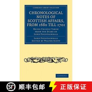 Notes 4周達(dá) Scottish Being from 9781108024860 Taken the... 1701 Affairs till Chronological Chiefly 1680