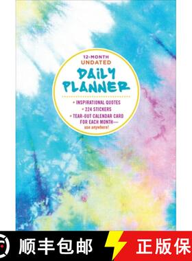 【3-4周达】12-Month Undated Daily Planner [9781645177227]