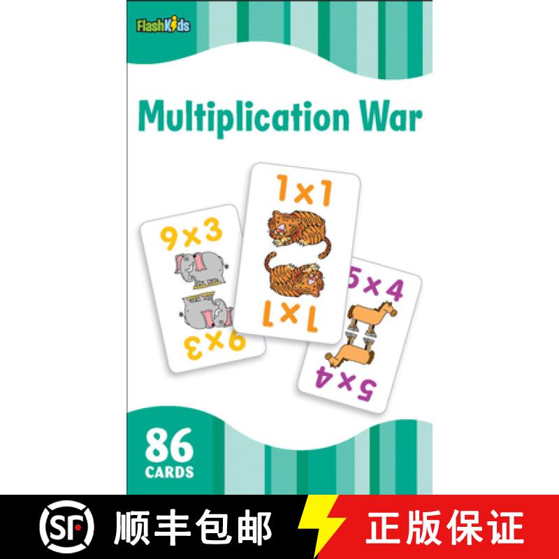 【3-4周达】Multiplication War (Flash Kids Flash Cards) [9781411434868]