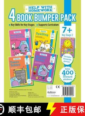 【3-4周达】7+ Pack - Maths, Multiplying and Dividing, Spelling & Times Tables [9781786709028]