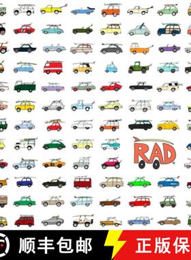 【3-4周达】Rad Cars With Rad Surfboards On Them [9781105980800]