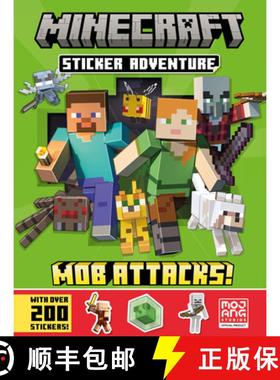 【3-4周达】Minecraft Sticker Adventure: Mob Attacks! [9780008533953]