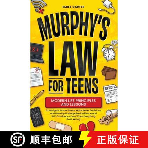 【3-4周达】Murphy's Law for Teens: Modern Life Principles and Lessons to Navigate School Stress, Make... [9789527634288]