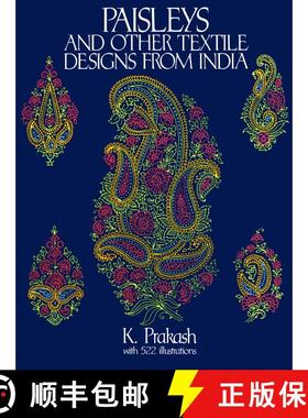 预订 Paisleys and Other Textile Designs from India [9780486279596]