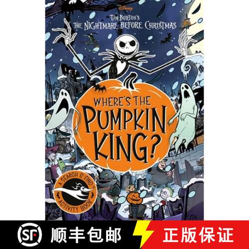 【3-4周达】Disney Tim Burton's The Nightmare Before Christmas: Where's The Pumpkin King? : A Search a... [9781835870990]