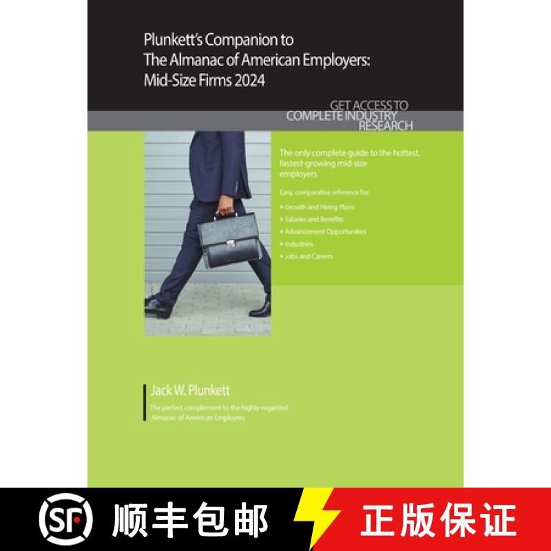【3-4周达】Plunkett's Companion to The Almanac of American Employers 2024: Market Research, Statistic... [9781647880323]