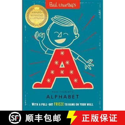 【3-4周达】Paul Thurlby's Alphabet: With a pull-out FRIEZE to display [9781787416673]