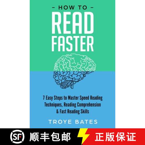 【3-4周达】How to Read Faster: 7 Easy Steps to Master Speed Reading Techniques, Reading Comprehension... [9781794787599]