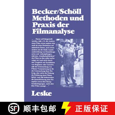 【3-4周达】Methoden und Praxis der Filmanalyse: Untersuchungen zum Spielfilm und seinen Interpretationen [9783810002990]
