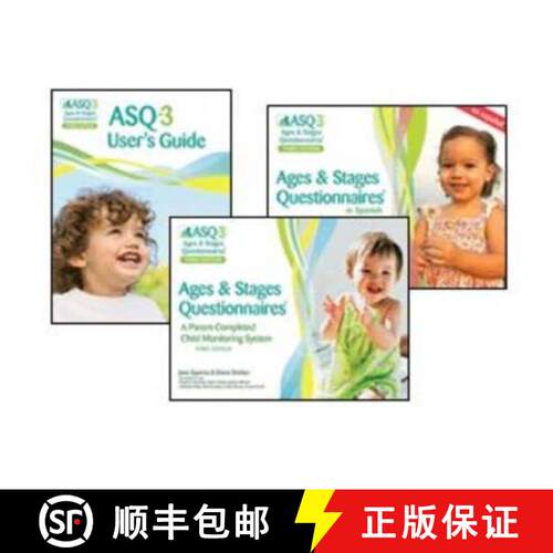 【3-4周达】精装 Ages & Stages Questionnaires (R) (ASQ (R)-3): Starter Kit (English): A Parent-Complet... [9781598570410]