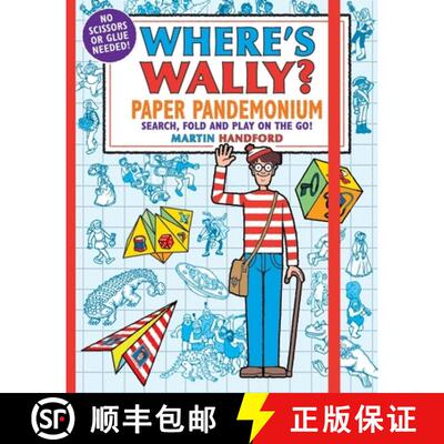 【3-4周达】Where's Wally? Paper Pandemonium: Search, fold and play on the go! [9781406391046]