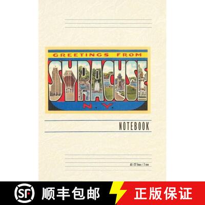 【3-4周达】Vintage Lined Notebook Greetings from Syracuse, New York [9798385438174]