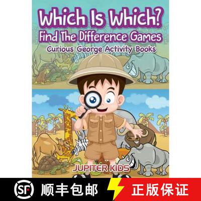 【3-4周达】Which Is Which? Find The Difference Games: Curious George Activity Books [9781683054238]