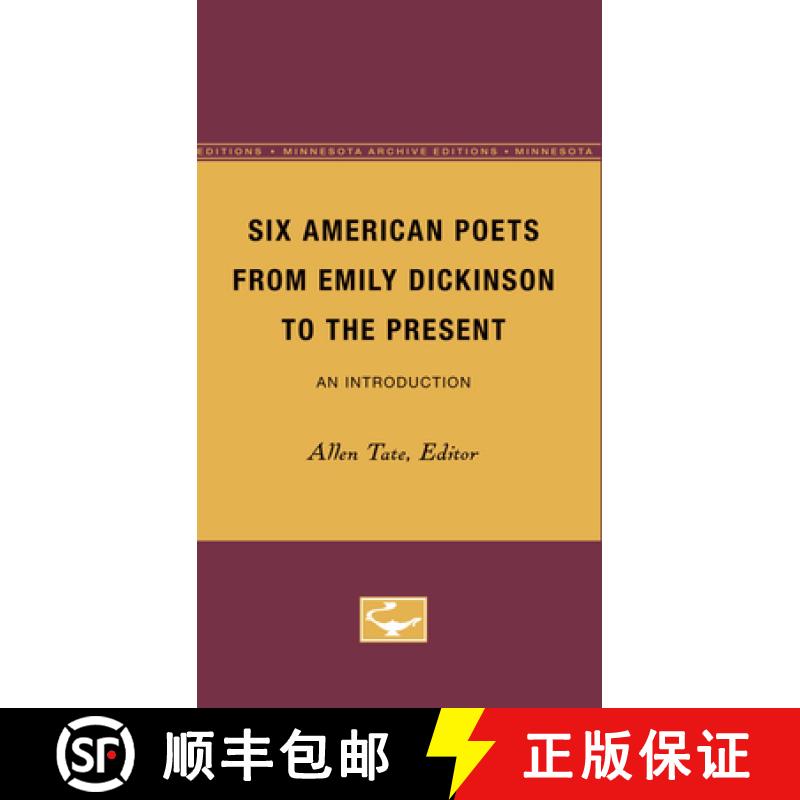 【3-4周达】Six American Poets from Emily Dickinson to the Present: An Introduction [9780816671052]