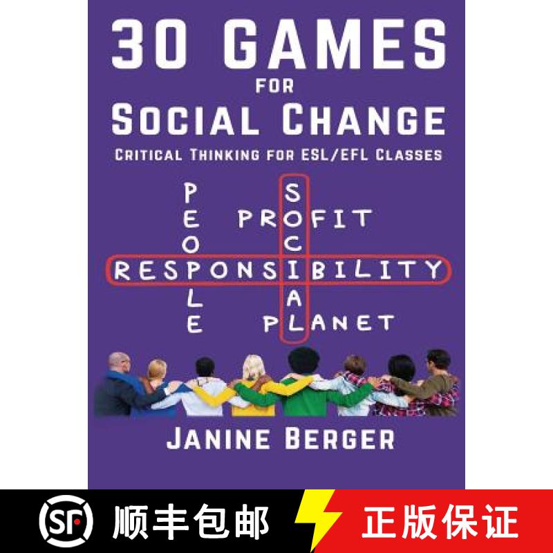 【3-4周达】30 Games for Social Change: Critical Thinking for ESL/EFL Classes [9781938757280]