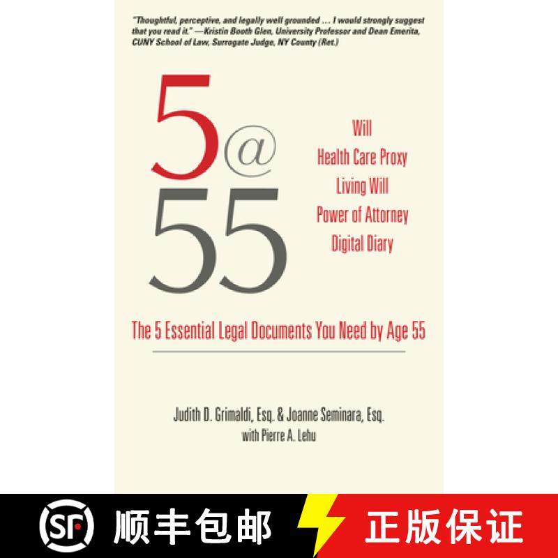 预订 5@55: The 5 Essential Legal Documents You Need by Age 55: The 5 Essential Legal Documents You Ne... [9781610352581]