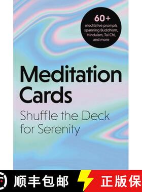 【3-4周达】Meditation Cards: A Mindfulness Deck of Flashcards Designed for Inner-Peace and Serenity [9781646430727]