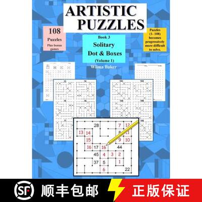 【3-4周达】Artistic Puzzles: Solitary Dots & Boxes [9780997070514]