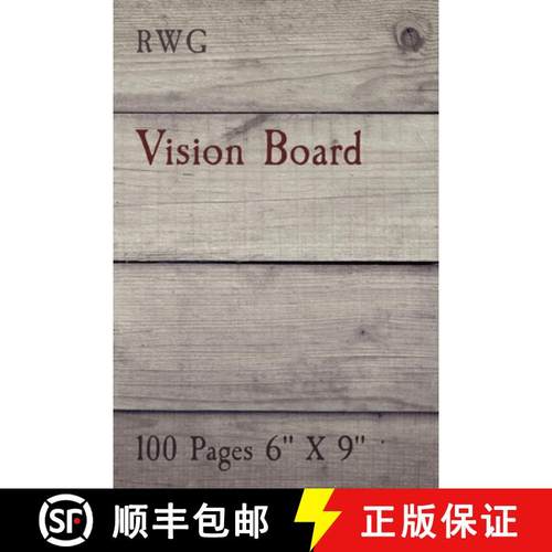 【3-4周达】Vision Board: 100 Pages 6 X 9 [9781794838017]