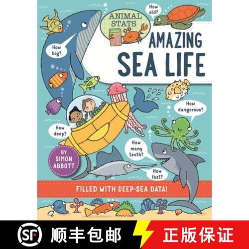 【3-4周达】Animal Stats: Sea Life [9781526328830]