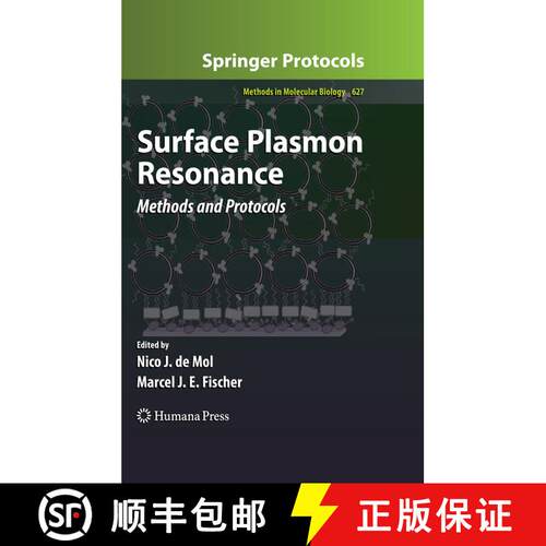 【3-4周达】精装 Surface Plasmon Resonance: Methods and Protocols [9781607616696]