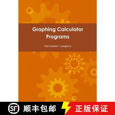 【3-4周达】Graphing Calculator Programs [9781312351462]