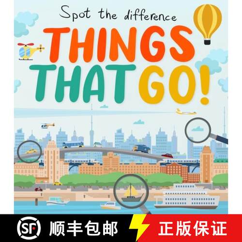 【3-4周达】Spot the Difference - Things That Go!: A Fun Search and Solve Book for Kids (Ages 4-7) [9781914047435]