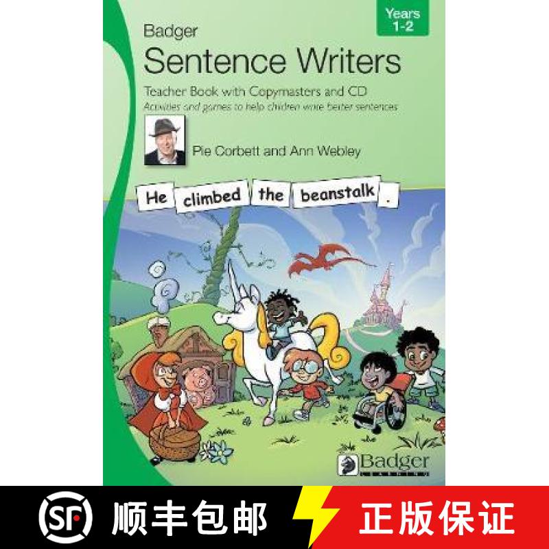【3-4周达】Sentence Writers Teacher Book with Copymasters and CD: Years 1-2: Activities and Games to ... [9781788375467]
