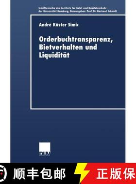 【3-4周达】Orderbuchtransparenz, Bietverhalten Und Liquidität [9783824405688]