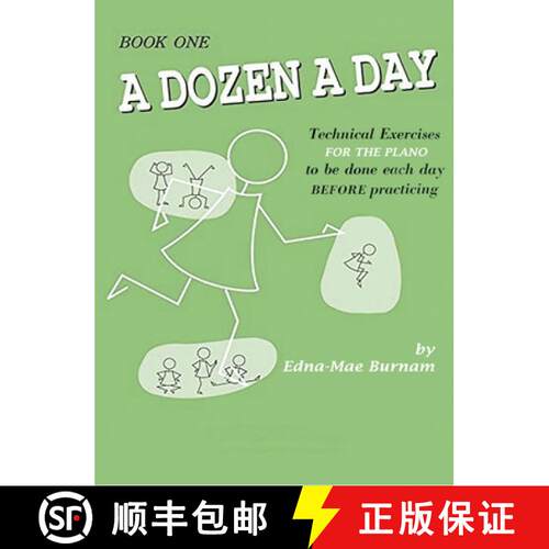 【3-4周达】精装 A Dozen a Day Book 1 (A Dozen a Day Series) [9781204006951]