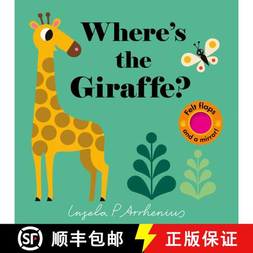 【3-4周达】Where's the Giraffe?: (An Interactive, Sensory Lift-the-Flap Book with Felt Flaps and a Mi... [9780763693343]