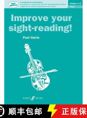 【3-4周达】Improve Your Sight-Reading! Viola, Grade 1-5: A Workbook for Examinations [9780571536993]
