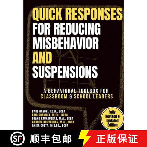 【3-4周达】QUICK Responses for Reducing Misbehavior and Suspensions: A Behavioral Toolbox for Classro... [9781716075988]