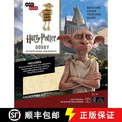 【3-4周达】Incredibuilds: Harry Potter: Dobby 3D Wood Model and Booklet [9781682980293]