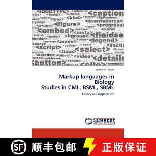 预订 Markup languages in Biology  Studies in CML, BSML, SBML [9783848487127]