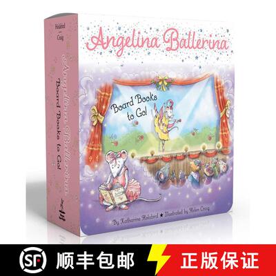 【3-4周达】Angelina Ballerina Board Books to Go! (Boxed Set) : Center Stage; Big Dreams!; Angelina Ba... [9781665973373]