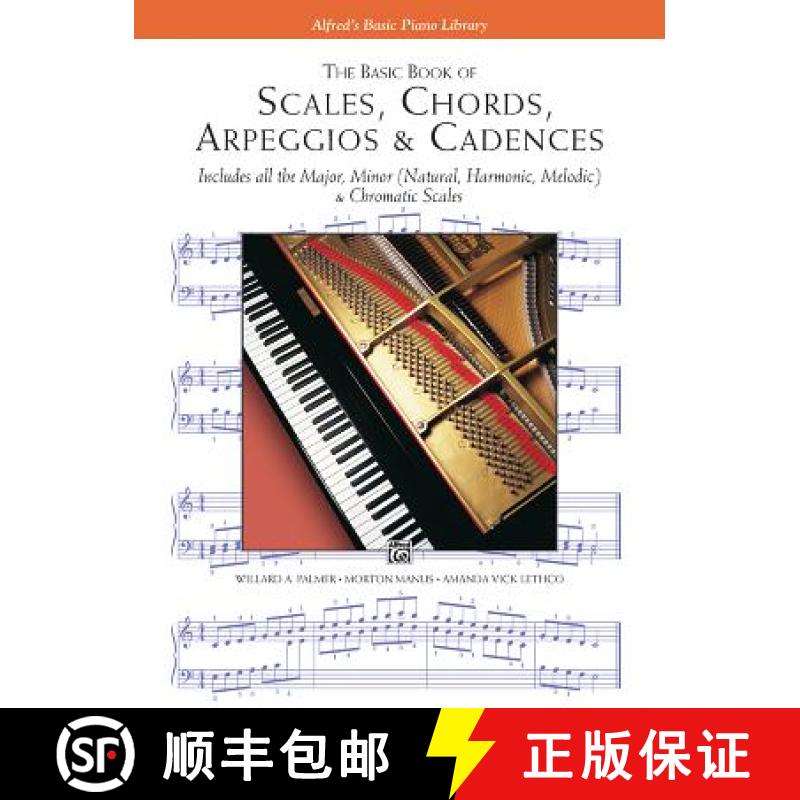 【3-4周达】The Basic Book of Scales, Chords, Arpeggios & Cadences: Includes All the Major, Minor (Nat... [9780882848594]