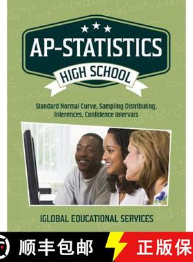预订 AP-Statistics: High School Math Tutor Lesson Plans: Standard Normal Curve, Sampling Distributing... [9781944346607]