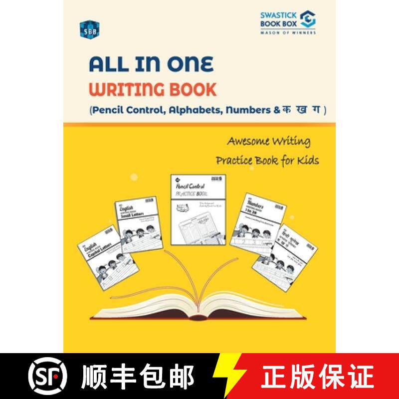 【3-4周达】SBB All in One Writing Book Alphabets, Nembers and Ka, Kha, Gha [9789389288988]