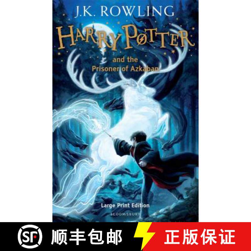【3-4周达】Harry Potter and the Prisoner of Azkaban: Large Print Edition [9780747560777]