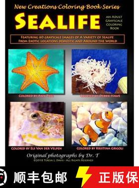【3-4周达】New Creations Coloring Book Series: Sealife [9781947121478]