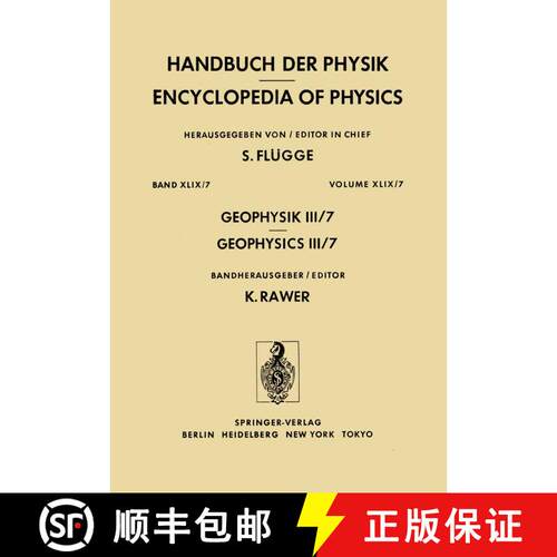 【3-4周达】Geophysik III / Geophysics III [9783642685330]