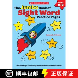 Words The Top 200 Pages with 9780545489720 Quick Assessm... Sight the Frequency Jumbo Word Book 预订 High Practice