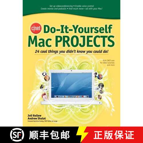 【3-4周达】Cnet Do-It-Yourself Mac Projects: 24 Cool Things You Didn't Know You Could Do! [9780072264715]