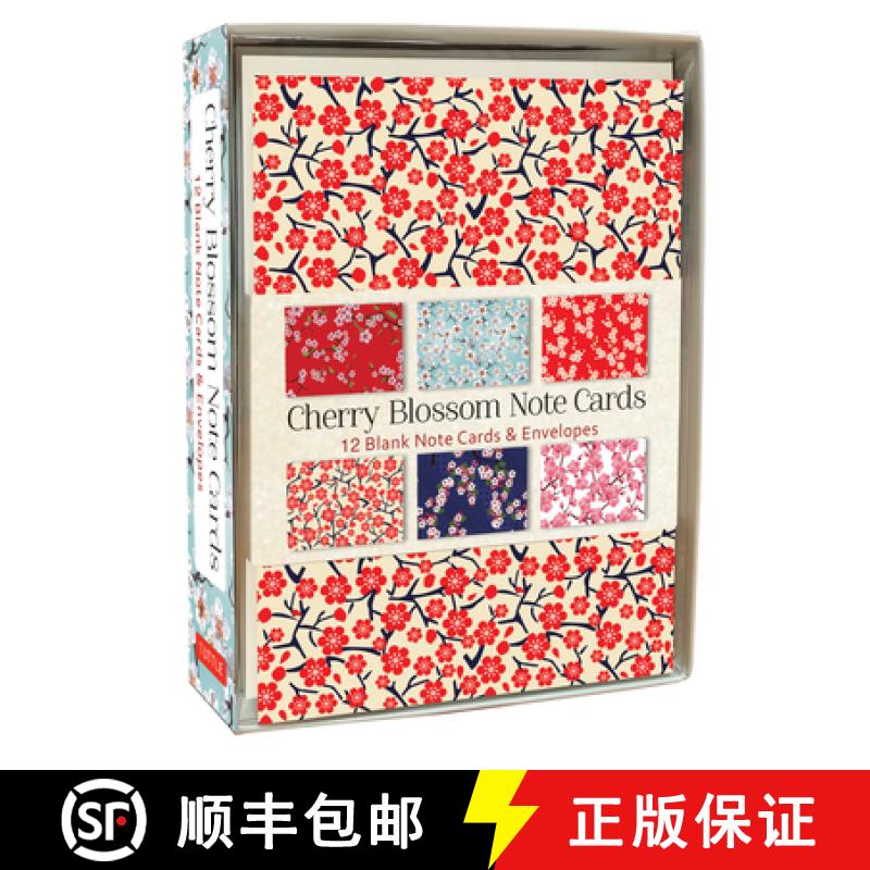 【3-4周达】Cherry Blossom Note Cards: 12 Blank Note Cards & Envelopes (4 X 6 Inch Cards in a Box) [9780804851541]