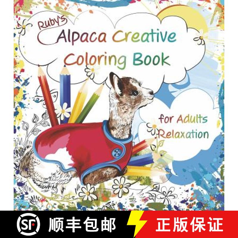 【3-4周达】Ruby's Alpaca Creative Coloring Book for Adults Relaxation [9781942869214]