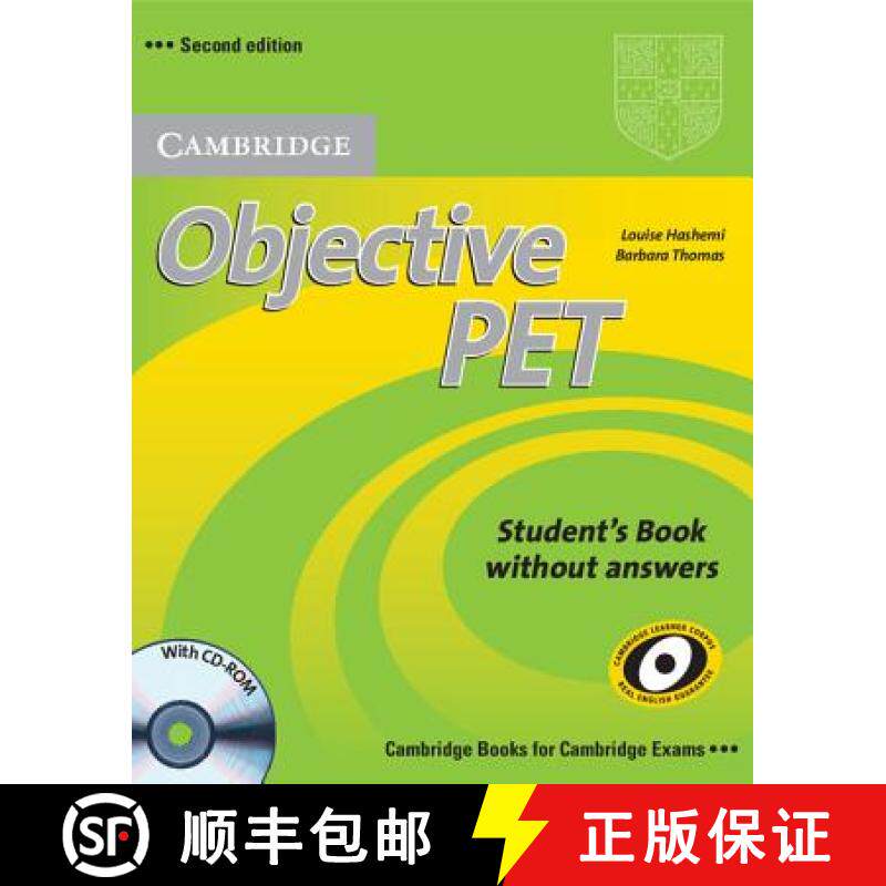 【3-4周达】Objective PET Student's Book without Answers with CD-ROM: - Objective PET Student's Book w... [9780521732680]