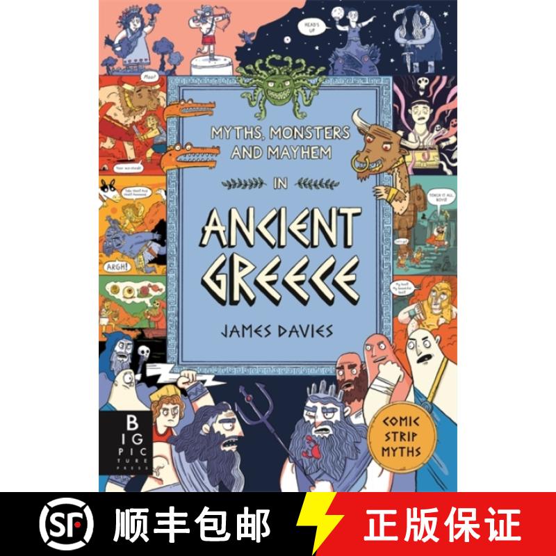 【3-4周达】Comic Strip Myths: Myths, Monsters and Mayhem in Ancient Greece [9781800787520]