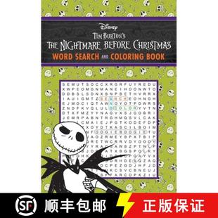 【3-4周达】Disney Tim Burton's the Nightmare Before Christmas Word Search and Coloring Book [9781645176046]